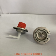 دریچه کارتریج گاز PP برای ظرف سوخت بوتان و کارتریج گاز بوتان با بدن فلزی