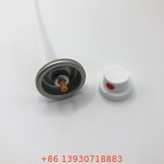 قوطی های اسپری رنگ اسپری رنگ دریچه شفاف لاک استیل با PP لایه دار 25.4mm