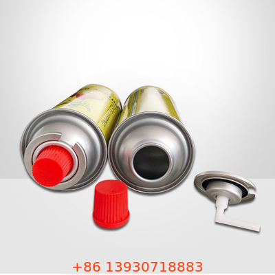 سوپاپ کوره گازی کمپینگ بوتان یک اینچی OEM 223 گرمی با روکش قرمز برای قوطی آشپزی آئروسل