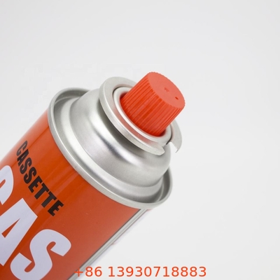 شیر اسپری آئروسل شیر کارتریج گاز 227 گرمی قلع خالی با مجموعه روکش قرمز