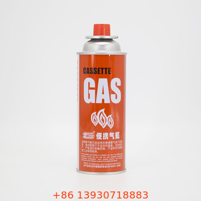 شیر اسپری آئروسل شیر کارتریج گاز 227 گرمی قلع خالی با مجموعه روکش قرمز