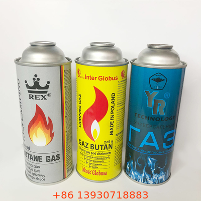 فشار ترکیدگی قوطی گاز بوتان فلزی CMYK 1.4 Mpa