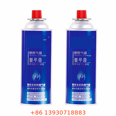 بطری گاز 400 میلی لیتری کمپینگ بارگیری مجدد با قطر 65 میلی متر وزن 220 گرم
