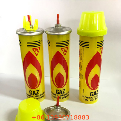 شارژ مجدد فندک گاز بوتان زرد رنگ بدون نشتی برای روشنایی شمع