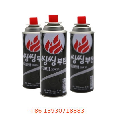 قوطی گاز بوتان 220g 65 X 158 میلی متر CMYK 4 رنگ و رنگ Pantone