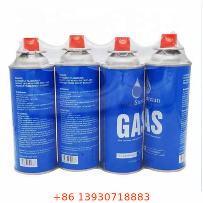 CMYK 4 رنگ و رنگ Pantone بوتان گازی قوطی با طراحی دیوار مستقیم