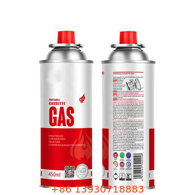 شیر اسپری اجاق گاز بوتان با درپوش محافظ قرمز و دکمه کنترل جریان دقیق