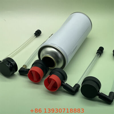 اسپری چسب پنچرگیری تایر با نازل برای تعمیر اضطراری خودرو و کاربردهای سریع آب‌بندی تایر