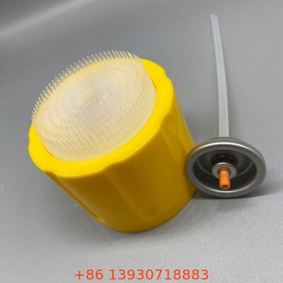 دریچه اسپری تمیزکننده فوم ۱ اینچی با درپوش برس یکپارچه برای اسپری تمیزکننده داخل خودرو