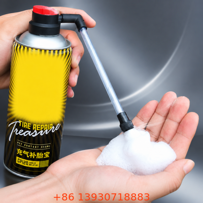 One-inch Aerosol Tire Inflator Valve with Tinplate Construction and Quick Connect Coupler for Automotive Maintenance